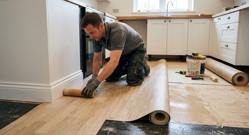 Sheet Linoleum Installation in Martinez, CA